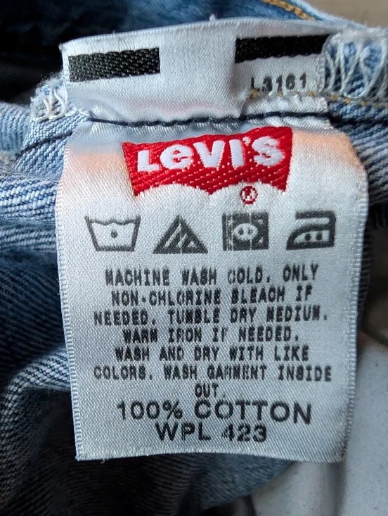 Vintage Levi's Mens Y2K 2000s 501 Original Jeans 100% Cotton Button Fly 38x32 - Picture 7 of 14